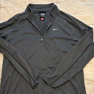 Nike Men's Dark Gray Quarter-Zip Jacket
